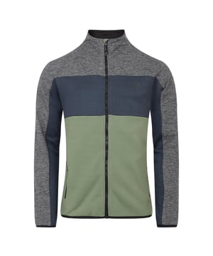 Gewebe: Core Stretch, Fleece, Strick-Effekt, recyceltes Material. Design: Kontrast-Besatz, Logo. Gewebetechnik: Antibakteriell, Ohne Chemikalien, Schwer, Geruchskontrolle, Thermisch. Kinnschutz, Reißverschluss-Schutz innen. Hoch geschnitten. Langärmlig. Bündchen: Mit Stretch. Passform: Anliegende Passform. Taschenart: Zwei Seitentaschen, Reißverschluss. Durchgehender Reißverschluss. Saum: Mit Stretch. XS: 90,17 cm. S: 96,52 cm. M: 102 cm. L: 107 cm. XL: 112 cm. XXL: 121,92 cm. 3XL: 129,54 cm.