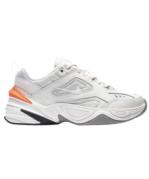 Textile and Other Materials Upper, Synthetic Sole, White Nike Trainers, Rubber Sole, Lace Fasten Trainers, Branded Badge On Side Of Shoe