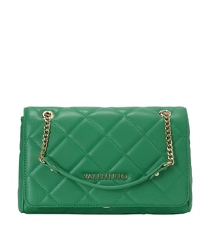 Womens red Valentino ocarina handbag, manufactured with synthetic. Featuring: adjustable chain shoulder strap, quilted texture, magnetic flap closure, gold hardware and width 25cm x height 16cm x depth 8cm.