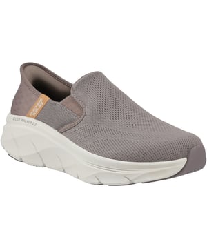 Geniet van langere wandelingen met ondersteunend comfort met Skechers Slip-ins Relaxed Fit: D'Lux Walker 2.0 - Reeler. Deze sportieve veterloze stijl is ontworpen met ons exclusieve Heel Pillow en heeft een dempende Skechers Air-Cooled Memory Foam binnenzool.