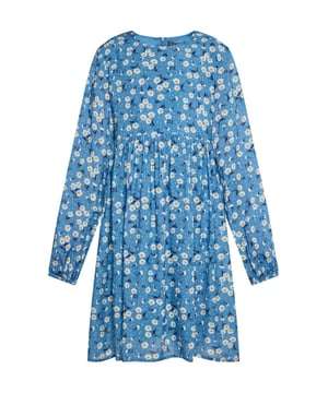 Wir präsentieren ein knielanges Kinderkleid mit bezauberndem Blumenmuster. Dieses Kinderkleid hat lange Ärmel und eine geraffte Taille. Der runde Ausschnitt und das ausgestellte Design sorgen für eine verspielte Note, perfekt für den Alltag. Dieses Kleid wird mit einem sichtbaren Reißverschluss auf der Rückseite geschlossen und wird mit Sicherheit das Lieblingskleid Ihrer Kleinen! Dieses Produkt ist Teil der Kids-Kollektion.  Kleid