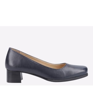 A time-honoured lovable classic with genuine leather uppers and dynamic square toe. Walford is a conventional womens slip-on court shoe with medium block heel for added height.
  - Leather upper and soft leather lining. - Full leather footbed and deeply padded instep. - Durable and flexible synthetic outer sole. - Flattering 40mm heel for extra height.