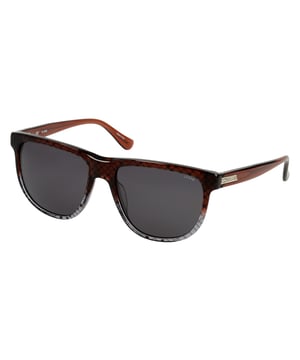 Gafas de sol unisex de color marrón - Lozza SL4003M5701H4• material: acetato• color: marrón• tamaño: 57/18/145 mm (longitud de la lente / ancho del puente / longitud de la varilla)  FRAME COLOR: TARTAN BROWN + POLVERE SFUMATO BORDEAUX