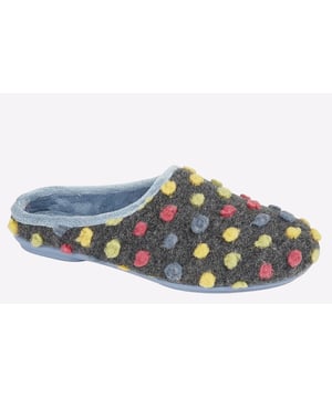 Slip into comfort with these SleepersAmy women's slippers, boasting a mule silhouette for easy slip on wear, a rubber outsole for wear in and around the house, and a sumptuous memory foam footbed.
- Knitted Textile
- Memory foam footbed
- Mule silhouette
- TPR Sole