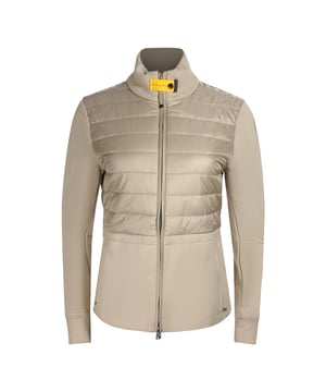 Blijf warm en stijlvol in het beige Parajumpers jack. Deze luxe jas is gemaakt van lichtgewicht, geisoleerde stof die warmte vasthoudt en beschermt tegen de elementen. Geef stijl niet op voor comfort - maak een statement!, Vulling: 100% polyester, Bovenmateriaal: 100% polyamide, Regular Fit, Ritssluiting, Beige, Beige jas, Sunkissed jack