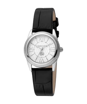 RC5L035L0015 Roberto Cavalli 4894626189593 Reloj de Mujer de Cuarzo en Acero Inoxidable y Cuero Plateado 5 ATM 28 mm