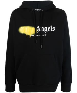 BROKEN LOGO HOODIE in yellow - Palm Angels® Official