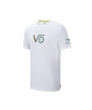 Aston Martin F1 Sebastian Vettel Driver Camiseta para hombres de la tripulación de manga corta Mens AM21KTS29