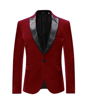 [Materiaal  Onderhoud] 70% polyester + 30% spandex Stomerij aanbevolen, handwas mogelijk, maar met koud water [Stijl  Ontwerp] Slim fit, single-breasted, knoopsluiting, satijnen revers met piek, drie knopen op de mouw, volledig gevoerd met exclusieve voering Gecombineerde klassieke pakcultuur met modern element [Pakket] 1 * Blazer