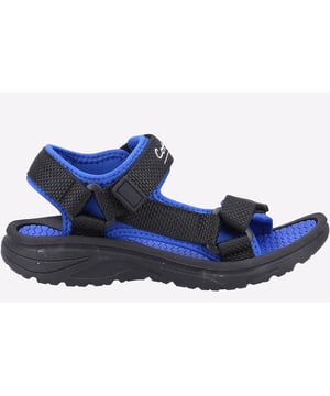 Childrens summer walking leisure sandal from Cotswold, Bodiam is crafted with lightweight recycled uppers, triple touch fastening straps and has width adjustment for a secure fit. Sporty Rugged 360 traction sole for superior grip
- Recycled upper- Triple Touch Fastening straps
- Summer walking leisure sandal
- Lightweight PU and Neoprene upper
- Sporty Rugged 360 traction sole