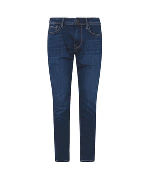 Pepe Jeans Herren Jeans "Stanley" im klassischen Five Pocket Denim Look. Klassiche Jeans mit leicht eng zulaufendem Bein und Lederpatch am Bund.