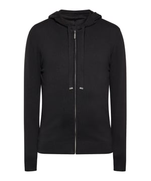 Deze hoodie met volledige ritssluiting heeft een ritssluiting, een capuchon met trekkoord en geribde manchetten voor een goede pasvorm. Dit basic sweatshirt met lange mouwen biedt veelzijdigheid voor dagelijks gebruik. Het strakke, eenvoudige ontwerp maakt het een essentiële toevoeging aan elke garderobe.  Jas met capuchon