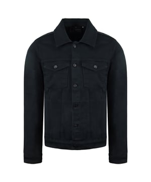 Criminal Damage Black Denim Cotton Mens Cartel Jacket DCJB020