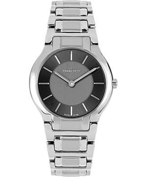 Pierre Petit: Reloj plateado Serie Laval para mujer