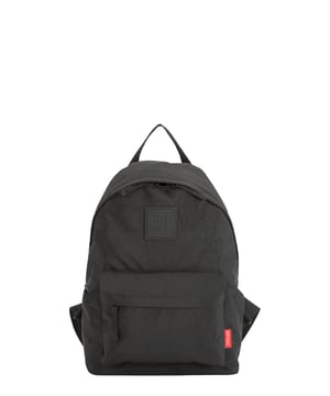 A medium-sized backpack made in crushed nylon fabric. This practical everyday backpack has plenty of space and multiple pockets for you to organise your essentials. Its lightweight and stylish design will complement any outfit. Ideal for heading to school, daily commuting or a weekend away. Features: , Artsac rubberised patch logo, Twin strap backpack, Adjustable shoulder straps, Zip top opening, External front zip pocket, Internal zip and slip pockets, Splash proof nylon fabric Style Ref: 50294 BLACK