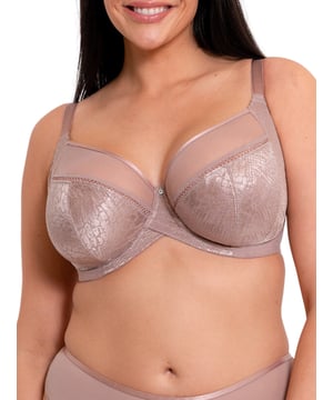 Curvy Kate Amaze Balcony Bra. With its shape based on the popular Curvy Kate Victory design this non padded balcony bra has a curved centre front and central pull strap position as well as a four section design for uplift and forward projection. The product is recommended for hand wash only.