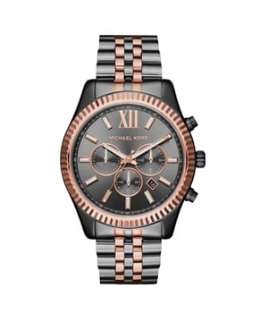 Michael Kors MK8561 - Reloj para hombre cuarzo acero inoxidable• material: acero inoxidable• cristal: minèral• pulsera: acero inoxidable• correa: negro oro rosa• resistencia al agua: 100 m (10 ATM)• tamaño de la caja: 45 mm