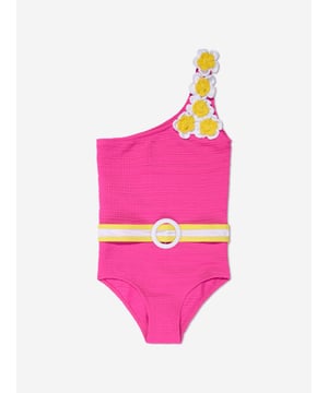 Introducing the exquisite Girls Pinko Asymmetrical Swimsuit by Nessi Byrd. It's every young girl's dream swimsuit for a stylish and fun Swim experience! Here's why your girl needs this gem: High-class Design: This glamorous swimsuit crafted in Pink flaunts a chic asymmetrical cut, ornate with an elegant touch for swim occasions. Invincible Comfort: Created from superior quality fabric, this swimsuit ensures utmost comfort, soft touch, and durability for every dive and splash your young one takes. Wardrobe Transformation: Elevate your girl's beach or pool style to new heights with this breathtaking swimsuit from Nessi Byrd. Grab it now and make your princess glow with confidence in every Swim!