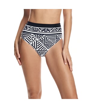 Braguita de cintura alta de bikini de la marca ORY. 
La colección de baño de Ory está diseñada para mujeres reales, seguras de sí mismas, con formas y que saben lo que quieren. Femeninas.

Corte básico de cintura alta de braguita completamente forrada y pierna escotada.
Tejido de lona granulado.
Cinturilla elástica.
Forro interior a tono.
Costura vistas a tono.
Tejido de vanguardia con un alto poder moldeador, con una alta resistencia al cloro, cremas y aceites bronceadores y excelentes propiedades de absorción de la humedad.
 Composición: Forro exterior: 89% Poliamida, 11% Elastano; Forro interior: 84% Poliéster, 16% Elastano.
 Cuidados:
Lavar a mano.
No usar lejía.
No permite el uso de secadora. 
No permito el uso de plancha.
No retorcer para escurrir.