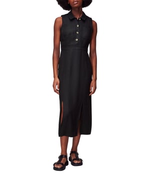 Embrace everyday elegance with the Molly Midi Dress, a sleeveless delight crafted from premium linen. Its crisp collar and button detailing offer a touch of sophistication, perfect for a casual day out or a relaxed office setting. This timeless piece is a wardrobe essential.