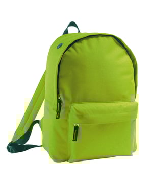 Hoofdcompartiment met rits. Voorzak met rits. Nylon draaghandvat. Verstelbare gewatteerde en versterkte riemen. Gewatteerde rug. Materiaal: 600D Polyester. Afmetingen: 40 x 28 x 14 cm.