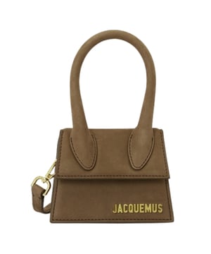 Deze tas van Jacquemus is het perfecte accessoire voor degenen die een klassiek tintje willen toevoegen aan hun dagelijkse look, Jacquemus bruine tas, sluiting met sluiting, gemaakt in Italie, 100% leer, effen bruine tas, de Chiquito tas, mini tas