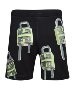 Eleva tu estilo con los pantalones cortos negros Jogg. Estos comodos pantalones cortos de Givenchy Black ofrecen un look elegante y versatil, perfecto para cualquier ocasion. Ya sea que vayas al gimnasio o hagas recados, estos pantalones cortos brindan estilo y funcionalidad. !Renueva tu guardarropa hoy!, 100% Algodon, Cinturilla elastica, Bolsillo grande en la espalda, Diseo integral, Shorts negros, Ropa urbana