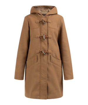 Geen vulling  De duffelcoat van DreiMaster Klassik is gemaakt van een zachte kwaliteit met een wolaandeel en heeft een klassieke, rechte snit. De karakteristieke houten kapittelsluitingen kenmerken de stijl, daaronder zit een robuuste ritssluiting. Twee grote zakken met drukknopen, een capuchon en een DreiMaster-logoborduursel op de bovenarm geven de tussenjas een tijdloze uitstraling.  Overgangsjas van wolmix