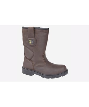 Ideal for heavy construction and industry work, rigger boots are one of the most popular safety boots.- Waxy crazy horse leather upper
- Steel toe cap and steel midsole
- Jontex waterproof / breathable membrane
- Padde ankle
- Hard wearing textile lining
- Dual density PU sole