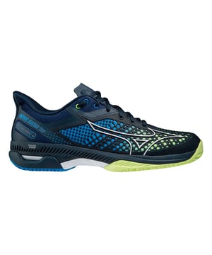 Los entrenadores de tenis negro de Mizuno Wave Exceed 5 CC Men son una opción de calzado de alto rendimiento y elegante diseñada específicamente para jugadores de tenis. Aquí hay una descripción de las posibles características clave y aspectos de diseño de estos entrenadores de tenis:

Wave Exceed Tour Series: Los entrenadores forman parte de la serie Wave Exceed Tour de Mizuno, conocida por sus tecnologías avanzadas y su diseño basado en el rendimiento para jugadores de tenis.

Ajuste específico de los hombres: los entrenadores están diseñados para proporcionar un ajuste seguro y cómodo, específicamente diseñado para adaptarse a la anatomía de los pies de los hombres.

Características específicas del tenis: la serie Wave Tour de Mizuno Exceed está diseñada para satisfacer las demandas específicas de los jugadores de tenis, incluida la estabilidad lateral, los movimientos rápidos y el agarre en la cancha.

Tecnología de las olas: los entrenadores probablemente contarían con la tecnología de olas de Mizuno, proporcionando amortiguación y absorción de choques receptivas para el impacto y los movimientos del juego de tenis.

Superior transpirable: los entrenadores pueden incluir un material superior transpirable, lo que permite que la ventilación mantenga los pies fríos durante los partidos intensos.

Solilla intermedia de apoyo: la entresuela de la Wave Exceed Tour 5 CC Entrenadores está diseñado para proporcionar apoyo y estabilidad durante los movimientos laterales en la cancha de tenis.

Suella externa duradera: la suela de los entrenadores estaría diseñada con caucho duradero para proporcionar una excelente tracción y agarre en varias superficies de la cancha de tenis.

Branding de Mizuno: busque la marca de Mizuno en los entrenadores, mostrando su autenticidad y calidad.

Los entrenadores de tenis negro de Mizuno Wave Exceed 5 CC Men son una excelente opción para los jugadores de tenis masculinos que buscan calzado de alto rendimiento diseñado para mejorar su rendimiento en la cancha.