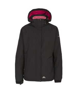 Trespass womens florissant waterproof hooded shell jacket discount black