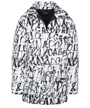 100% polyamide; Dolce & Gabbana jas/jas; Model: G9WC4T FUM8T 07; Hoogwaardige afwerking; Afneembare helft met ritssluiting te gebruiken als jas en ook als jas; Zakken met ritssluiting en knopen; Afneembare mouwen; Opvallende print; Dolce & Gabbana-logodetails