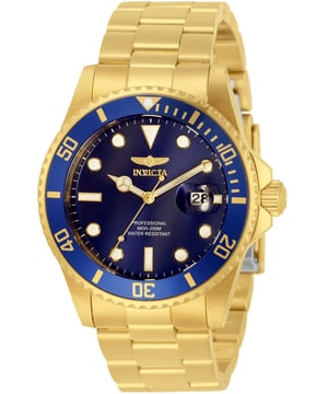 Das Invicta 33270 hat ein 42 millimeter Edelstahl gehäuse mit einem blauen Zifferblatt.
Dieses Modell wird von einem präzisen  Quarzuhrwerk angetrieben.
20 bar Wasserdichtigkeitszertifizierung.
Dieses Modell ist von der Invicta Pro Diver Kollektion.

2 Jahre Garantie.