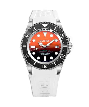 Bobroff BF0004-BFSTB - Reloj para hombre automático acero inoxidable• material: acero inoxidable• cristal: saphir• pulsera: goma• correa: plata negro• resistencia al agua: 1000 m (100 ATM)• tamaño de la caja: 44 mm