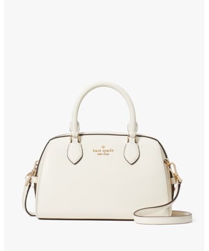 Our Crossbodies Are Perfect If You Want To Carry Your Important Things Without All The Bulk. Plus, Your Hands Are Free To Keep Up With All Your Group Texts And Grip That Vanilla Latte., Madison Saffiano Leather Dolly Duffle Crossbody, Metal Pinmount Logo, Back Zip Pocket,  Length: 23.00 Cm,  Width: 12.00 Cm,  Height: 11.90 Cm