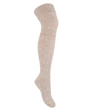 Cuando llegan los meses más fríos, no sólo quieres estar cómodo, sino también abrigado. Por eso estos calcetines de lana extra largos hasta la rodilla son ideales. No sólo son extralargos para abrigarte más, sino que la mezcla de lana y acrílico te proporciona la máxima suavidad y comodidad. La lana es un gran material que tiene muchas propiedades: es antialérgica, antifúngica y antibacteriana, absorbe perfectamente la humedad, además, la fibra de lana es extremadamente fina, delicada al tacto y con el bonito estilo por encima de la rodilla son el par ideal para usar cuando sales durante el invierno. Esta lana es termorreguladora, mantiene el cuerpo a la temperatura adecuada dependiendo de la temperatura ambiente, por lo que se mantendrán calientes en invierno y frescos en verano. El calcetín ideal para todo el año. Los calcetines están disponibles en 5 colores diferentes, así que hay para todos los gustos. Son los siguientes: Gris, Negro, Azul, Beige y Gris claro. Tanto si prefieres un negro tradicional como un beige clásico, tenemos algo que se adapta a tu estilo y a tu atuendo. Estos calcetines de mujer están disponibles en 2 tallas: 3-4 UK, 5-7 UK y están hechos de 68% Acrílico, 29% Lana, 2% Poliamida, 1% Elastano. Hay 5 colores para elegir y son totalmente lavables a máquina.