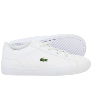 The Lacoste Lerond BL 21 1 CUI Kids White Trainers are a stylish and versatile footwear option, perfect for everyday wear. Combining classic Lacoste design with durable construction, these trainers provide comfort and a timeless look for kids.
Â 
Key Features:
Premium Synthetic Upper: 

Durable and easy to clean, offering a sleek and polished appearance.


Iconic Branding: 

Features the signature Lacoste crocodile logo on the side, adding a touch of sophistication to the design.


Cushioned Insole: 

Provides enhanced comfort and support for all-day wear, ideal for active kids.


Padded Collar and Tongue: 

Ensures a snug fit while enhancing comfort around the ankle.


Durable Rubber Outsole: 

Offers reliable traction and long-lasting performance on a variety of surfaces.


Easy Fastening: 

Designed with lace-up closure for a secure and adjustable fit, suitable for growing feet.


Classic White Colorway:

A versatile and timeless design that complements a wide range of outfits, from casual to semi-formal.


Lightweight Construction: 

Ensures comfort and ease of movement for daily activities.


Â 
The Lacoste Lerond BL 21 1 CUI Kids White Trainers are a perfect blend of style, comfort, and practicality, making them an ideal choice for school, playtime, or casual outings.
Â 
Â 
Â 