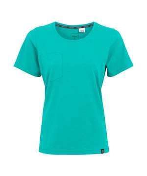 95% Katoen, 5% Elastaan. Stof: Single Jersey. Ontwerp: Logo, eenvoudig. Zakken: 1 borstzak. Hals: Ronde Hals. Mouwtype: Korte mouwen. Stoftechnologie: Rekken. Zijsplitjes, Getapete nek. 160 g/m². Duurzaamheid: Duurzame materialen. 8 UK: 32 in. 10 VK: 34 in. 12 VK: 36 in. 14 VK: 38 in. 20 VK: 45 in. 18 VK: 43 in. 16 VK: 40 in.
