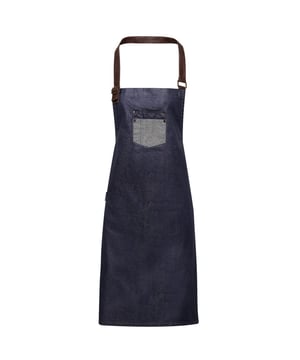 100% Katoen. Stof: Denim, Kunstleer. Lengte: 86cm. Breedte: 72cm. Zakken: 1 borstzak. Sluiting: verstelbare gesp, nekband achter, tailleband. Slabbetje, Doekhaak, Onderhoudsvriendelijk, Geklonken, Stiksel Detail. Stoftechnologie: Duurzaam. Ontwerp: Contrastdetail, Rustiek. 350gsm. Buitenste materialen: 100% Acryl. Duurzaamheid: Amfori, BSCI, Oeko-Tex Standard 100 Gecertificeerd, REACH, Sedex, WRAP Gecertificeerd. Afwerking: Gewaxte look.