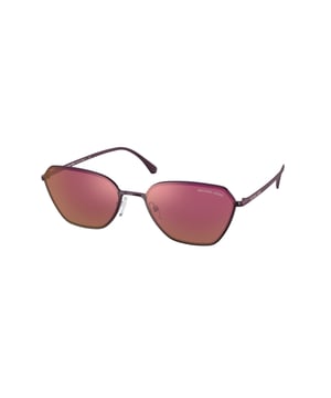 Gafas de sol unisex de color púrpura - Michael Kors MK1081-1125D0• material: metal• color: púrpura• tamaño: 56/18/140 mm (longitud de la lente / ancho del puente / longitud de la varilla)  Category 3