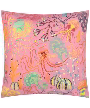Elevate your outdoor space with the Reef Printed Outdoor Cushion, a striking blend of artistry and practicality. Featuring a contemporary design inspired by the vibrancy of marine life, this cushion invites a modern yet tropical touch to your patio or garden. The water-resistant fabric not only offers durability but also ensures easy maintenance with a simple wipe-clean feature. Its rich tones and intricate patterns make it a statement piece that effortlessly captures attention, designed for those who want to reflect their unique taste while adding value to their home. Bring comfort and style outdoors with a cushion your guests won't forget.