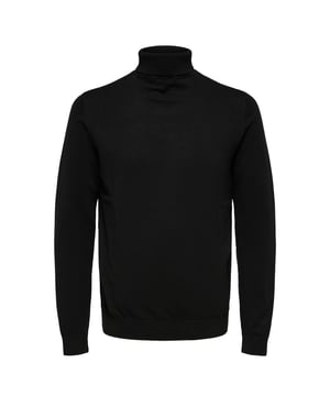 Deze trui voor heren van SELECTED HOMME is gemaakt van katoen. Het model heeft een col en lange mouwen. Details van deze trui: stijlnummer: SLHBERG, fijn gebreid.