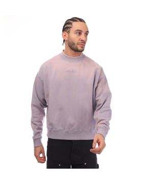 Heren Off White Laundry Script Skate Crewneck Sweatshirt in lila.- Geribde ronde hals.- Geribde manchetten en zoom.- Geborduurd merk.- Slim fit.- 100% katoen.- Ref: OMBA0540103636