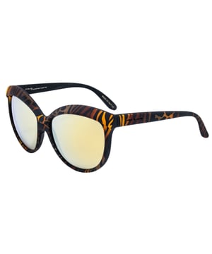 Gafas de sol de mujer de color naranja, marrón y negro - Italia Independent 0092-ZEF-044• material: acetato• color: naranja, marrón y negro• tamaño: 58/20/140 mm (longitud de la lente / ancho del puente / longitud de la varilla)  Category 2