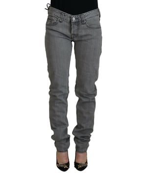 100% Authentieke CARE LABEL Skinny Jeans  
Grijze kleur  
Lage taille denim broek  
Ritssluiting  
Logo details  
Materiaal: 98% Katoen 2% Elastaan