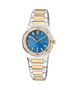 Known for its strength and beauty, the Palmanova is the stunning star-shaped Renaissance fortress behind GV2’s newest masterpiece. With its awe-inspiring octagonal bezel offset by a six-diamond dial, the Palmanova Women’s Collection is a crowning achievement available in Stainless Steel, 18-karat Rose or Yellow Gold IP. Featuring a date window at 6’o clock and Gevril’s signature Swiss Quartz Movement, the confidently elegant Palmanova has a striking presence that serves as a powerful reminder for any star to conquer her day.  GV2 12705 Palmanova Women's Diamond Watch

GV2 Women's Swiss watch from the Palmanova Collection
33mm Octagon Case IPYG Diamond Cut Bezel
Beautiful White Dial with Gold Indices /Date Window at 6 o'clock
6 Diamonds on Dial
Two toned SS IPYG Bracelet with Deployment Buckle
Anti-reflective Sapphire Crystal
3 ATM (30 Meter,9 Feet)
Swiss Quartz Movement Ronda 784.