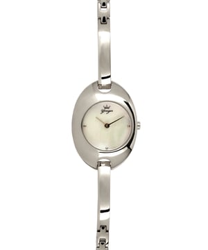 Yonger and Bresson: Silver Watch with White Dial
