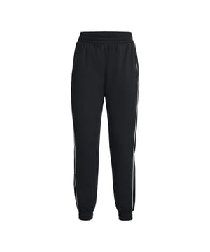 UA Storm technology repels water without sacrificing breathability- Bonded  2-layer outer fabric provides optimal all-around stretch- Soft  brushed fleece interior for added warmth & comfort- Encased elastic high-rise waistband- Secure  zip hand pockets- Reflective piping for added visibility
