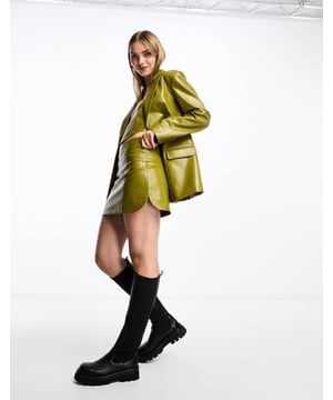 Skirts by The Frolic Part of a co-ord set Top and blazer sold separately High rise Zip-back fastening Curved hem Regular fitSold By: Asos