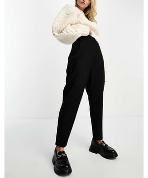 Trousers & Leggings by ASOS DESIGN Make your jeans jealous High rise Pleat details Regular, tapered fitSold By: Asos
